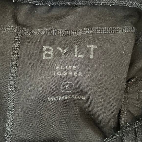 BYLT Elite Men's Jogger Pants Size Small Black Zip Pockets Drawstring Gym - Picture 3 of 9